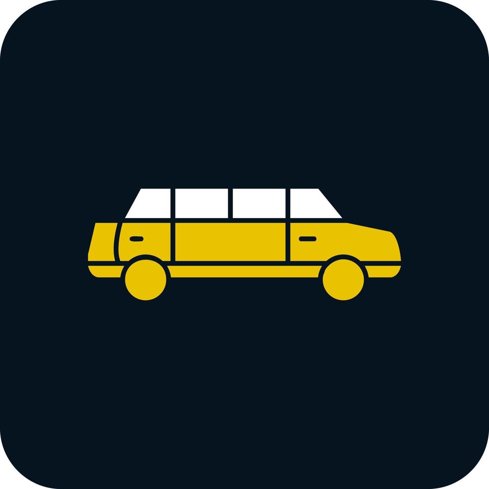 Limousine Vector Icon Design