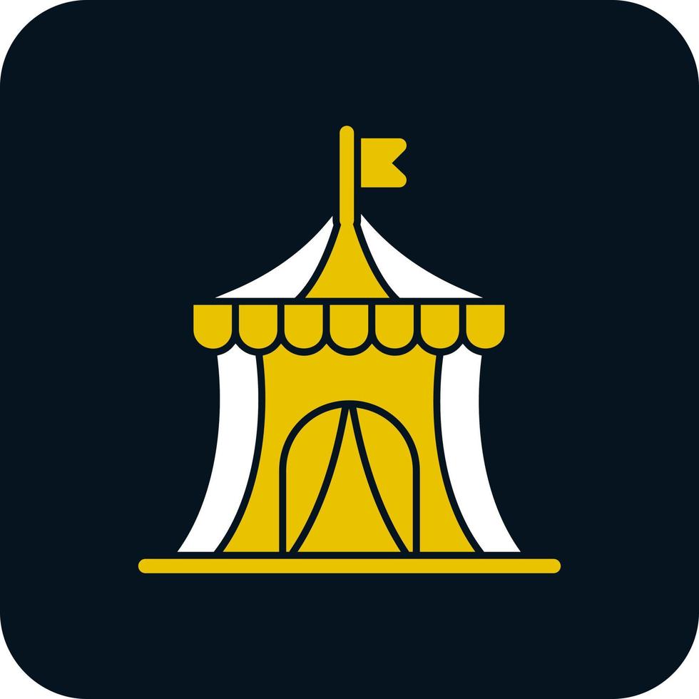 diseño de icono de vector de carpa de circo