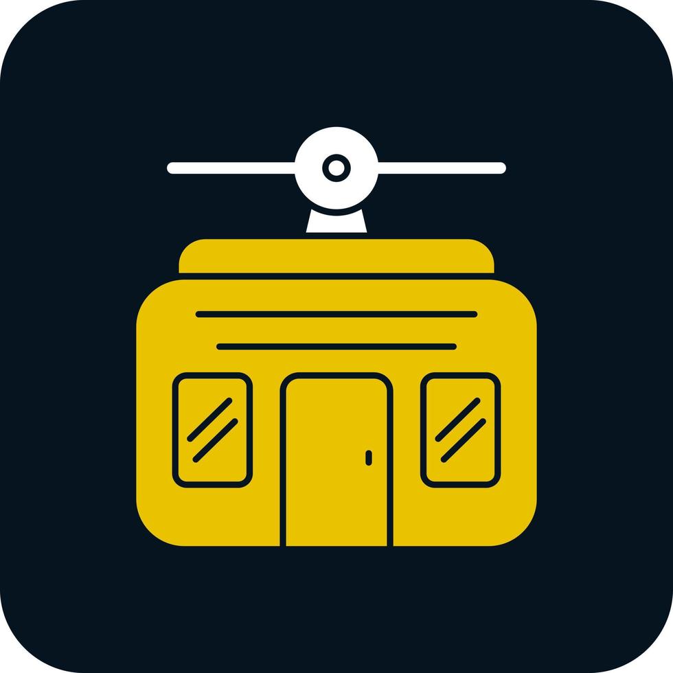 Cable Car Vector Icon Design