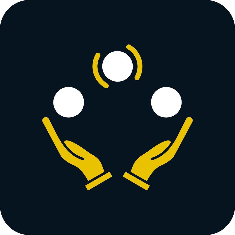 Juggling Vector Icon Design