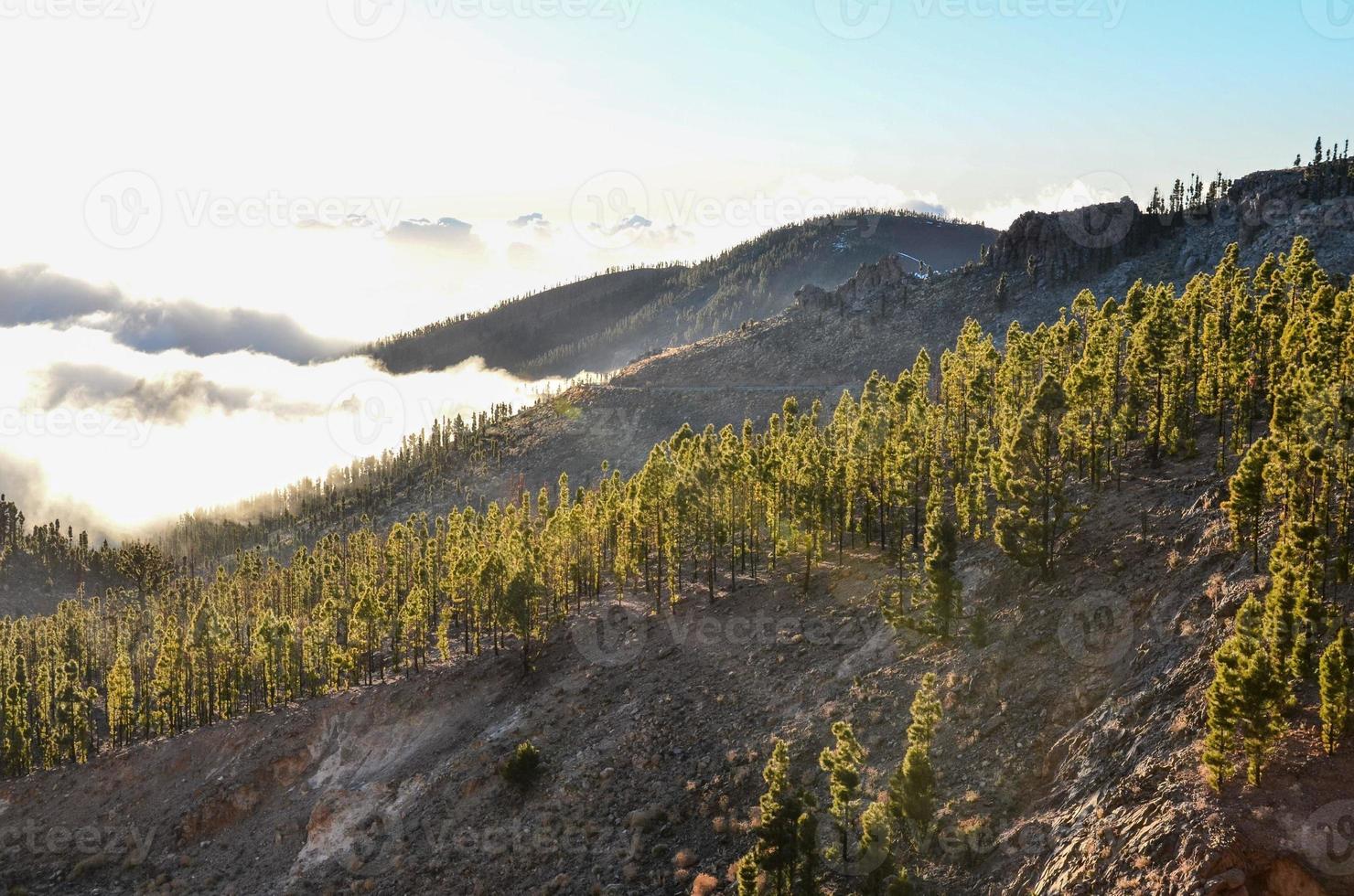 Scenic mountain landscape photo