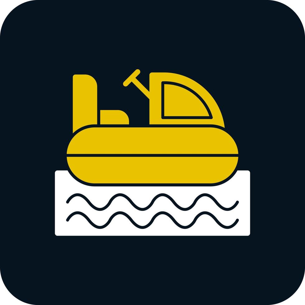 Bumper Boat Vector Icon Design