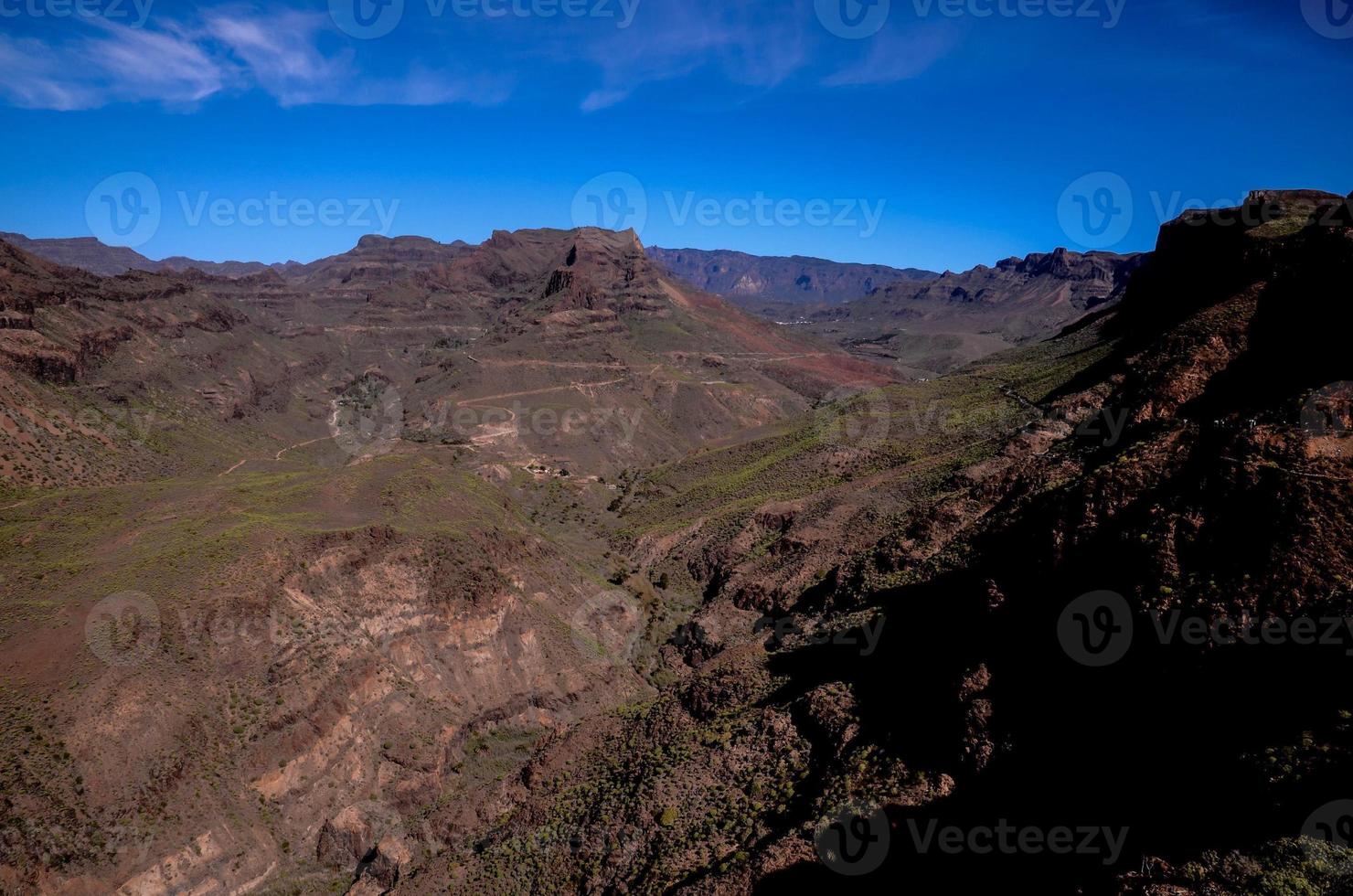 Scenic mountain landscape photo