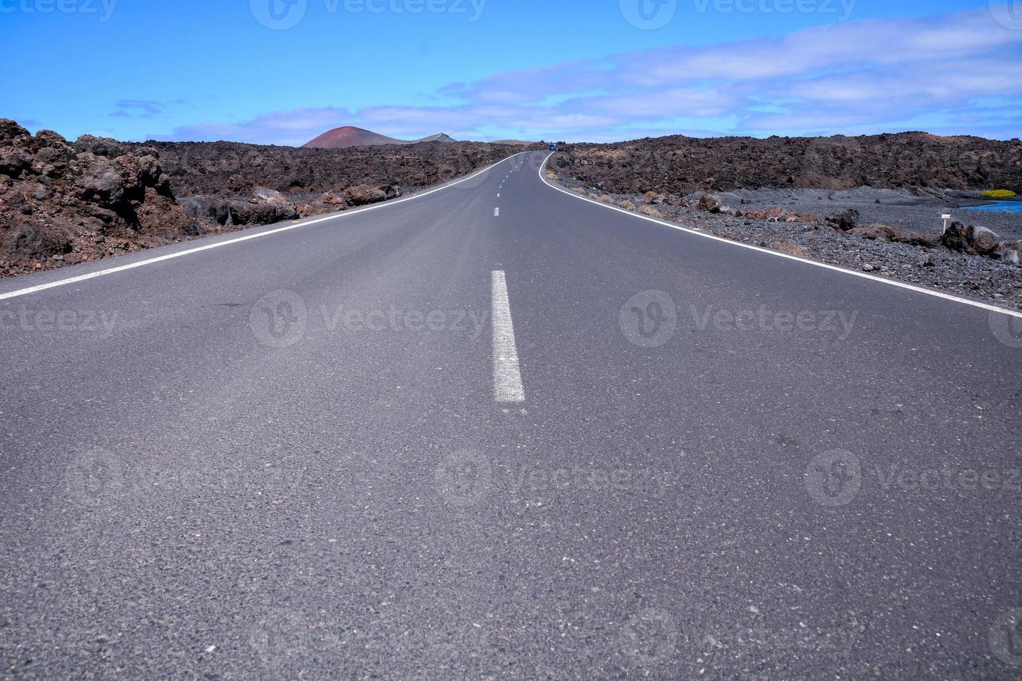 camino en el campo foto