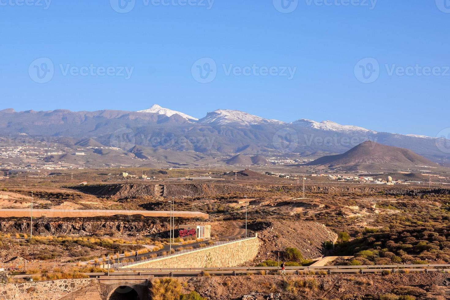 Scenic mountain landscape photo