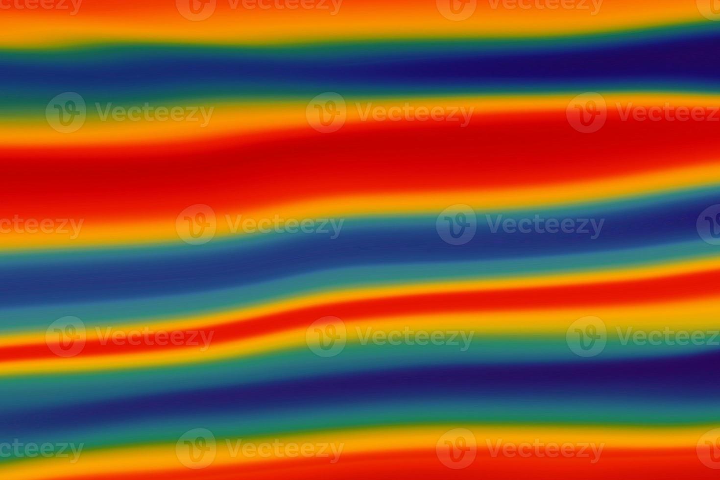 Colorful wave pattern with rainbow background design photo