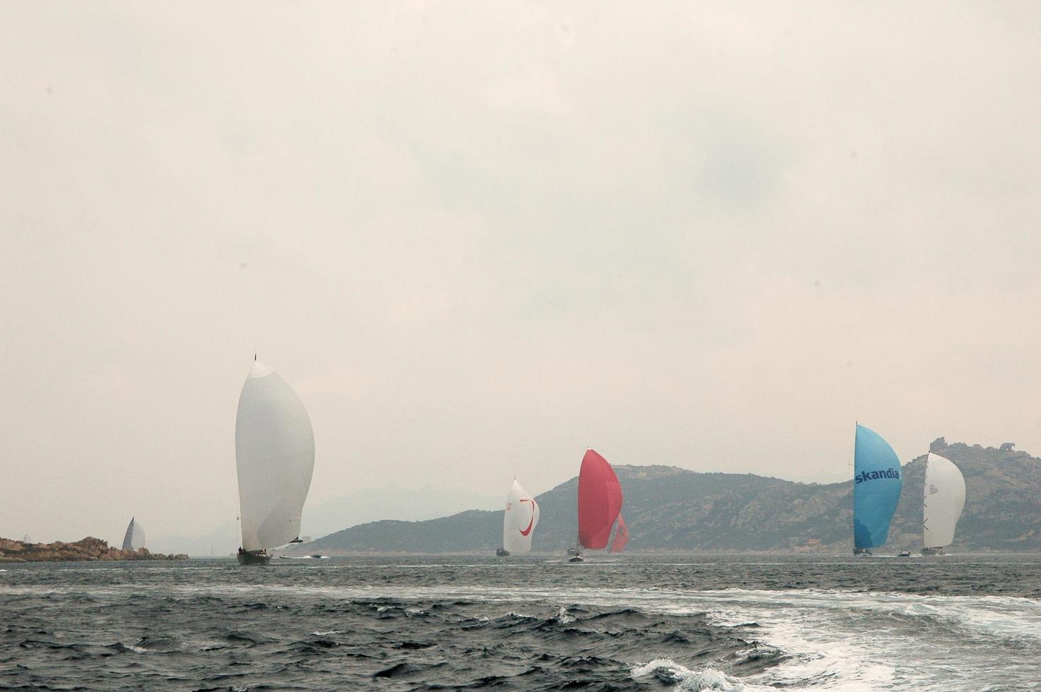 SARDINIA, SEPTEMBER 2005 - Participants in the Maxi Yacht Rolex Cup boat race photo
