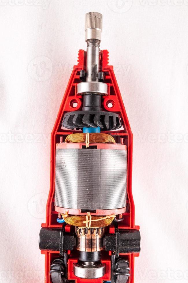 Drill on light background photo
