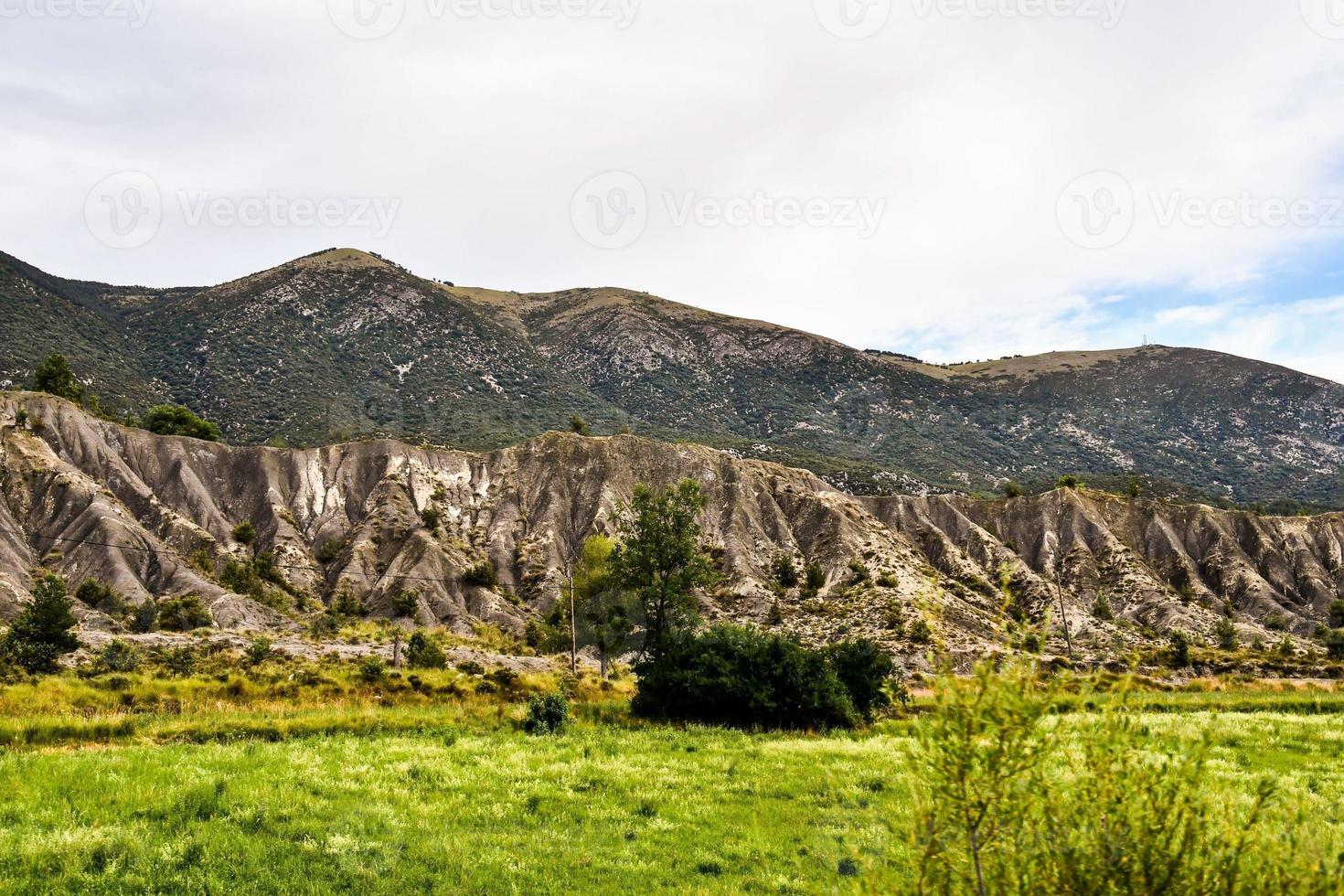 Scenic mountain landscape photo