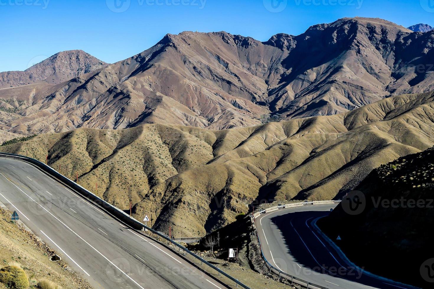 Scenic mountain landscape photo