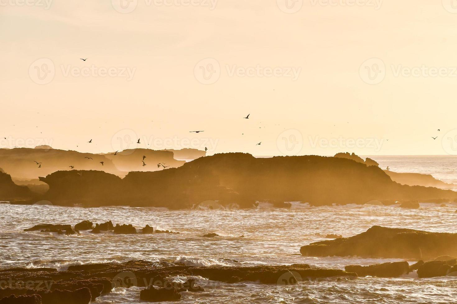 Scenic coastal view photo