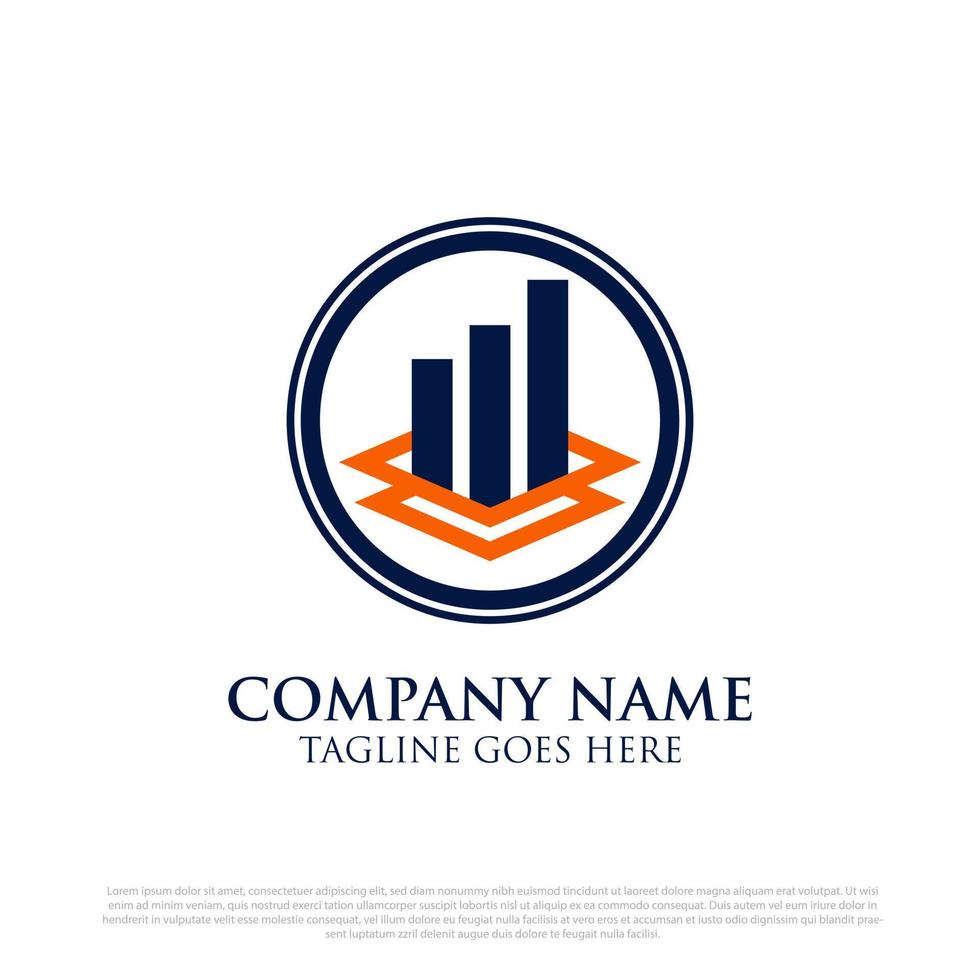 Professional finance consultant logo vector illustrations, can use for your trademark, branding identity or commercial brand