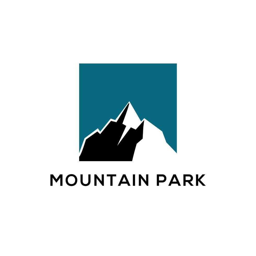 montaña parque logo diseños, sencillo y limpiar logo modelo vector