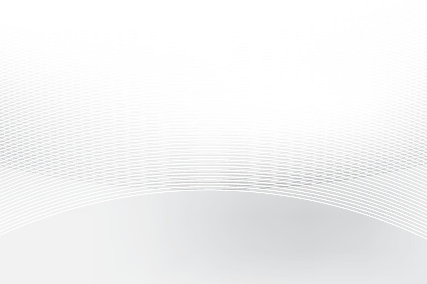 Abstract  white and gray color, modern design stripes background with geometric round shape. Vector illustration.