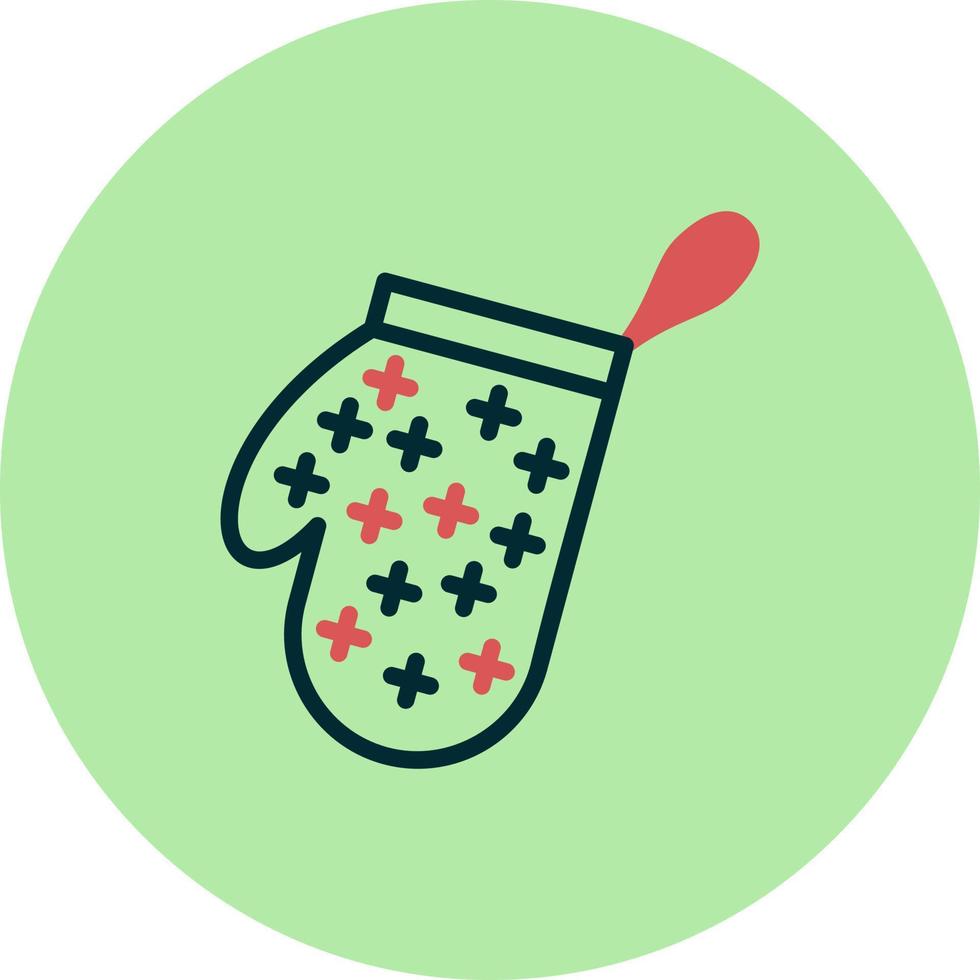 Oven Mitts Vector Icon