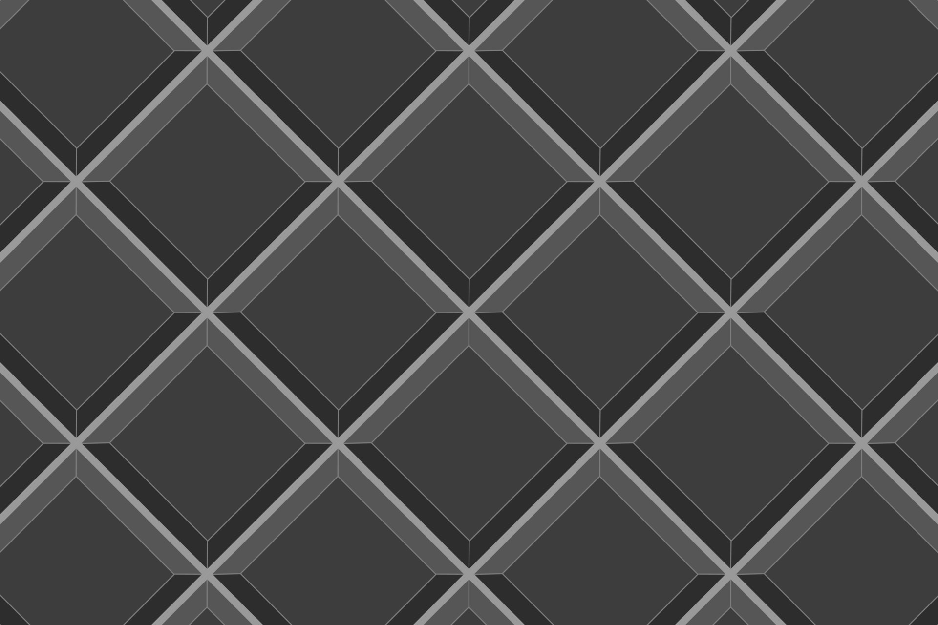 Black square tile diagonal seamless pattern. Kitchen backsplash