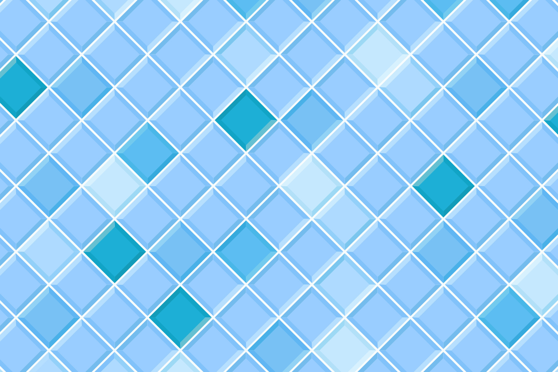 Blue square tile seamless pattern. Swimming pool floor background