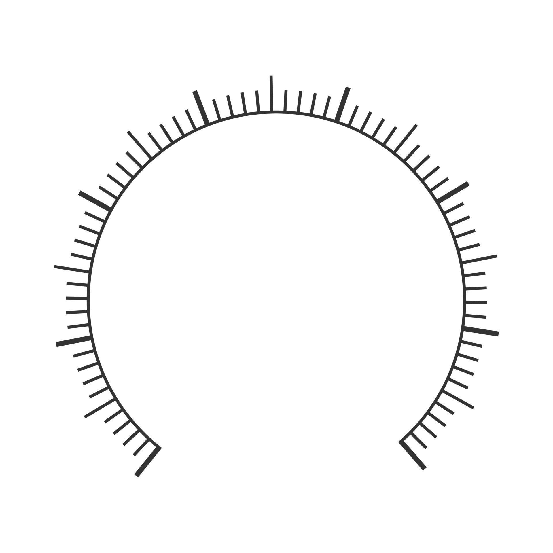 Round measuring chart dashboard template. Pressure meter, manometer