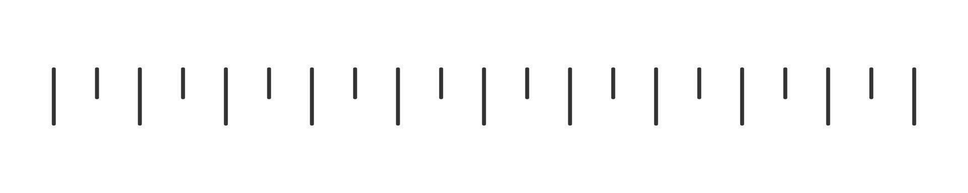 Horizontal scale template for measurement tool vector