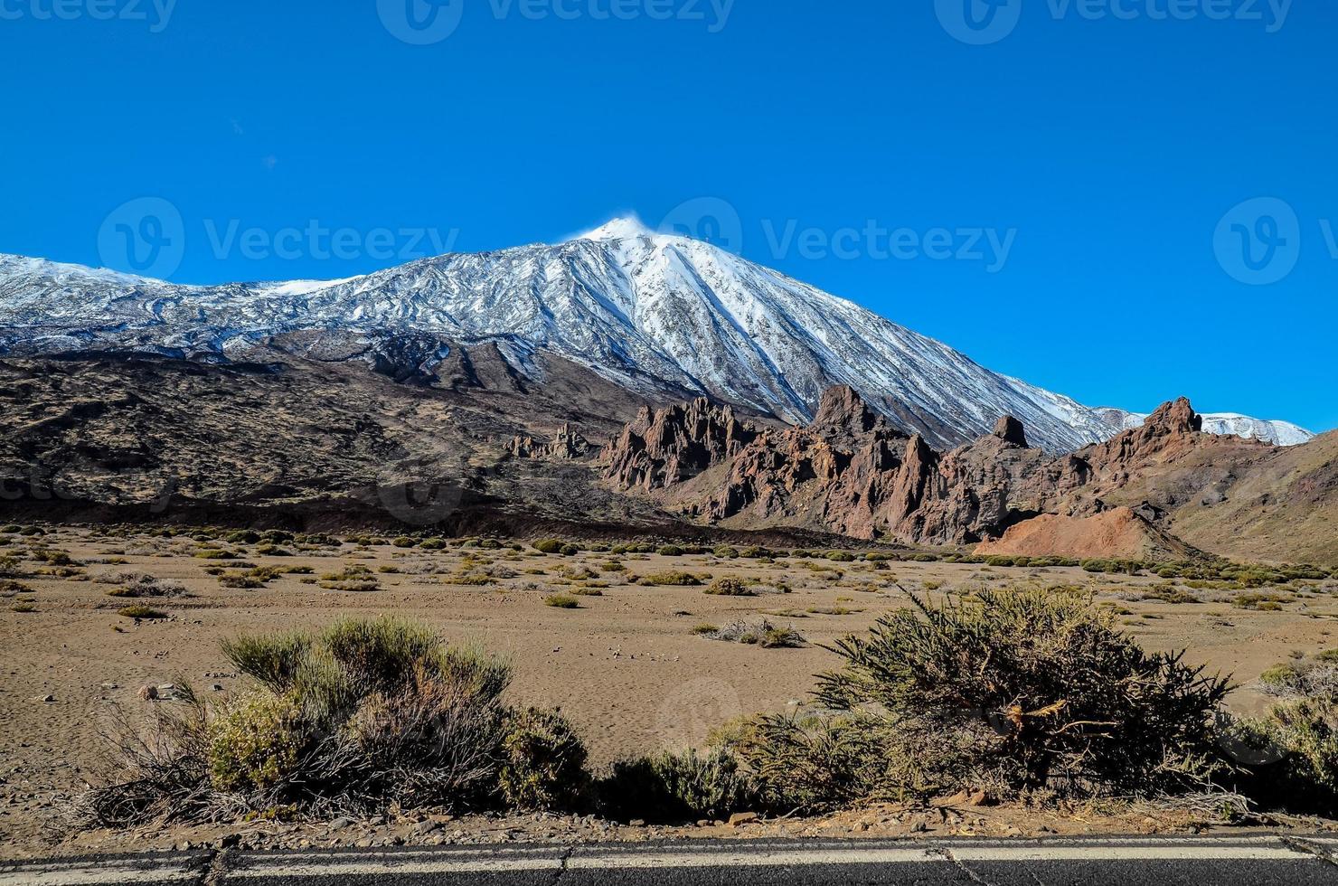 Scenic mountain landscape photo