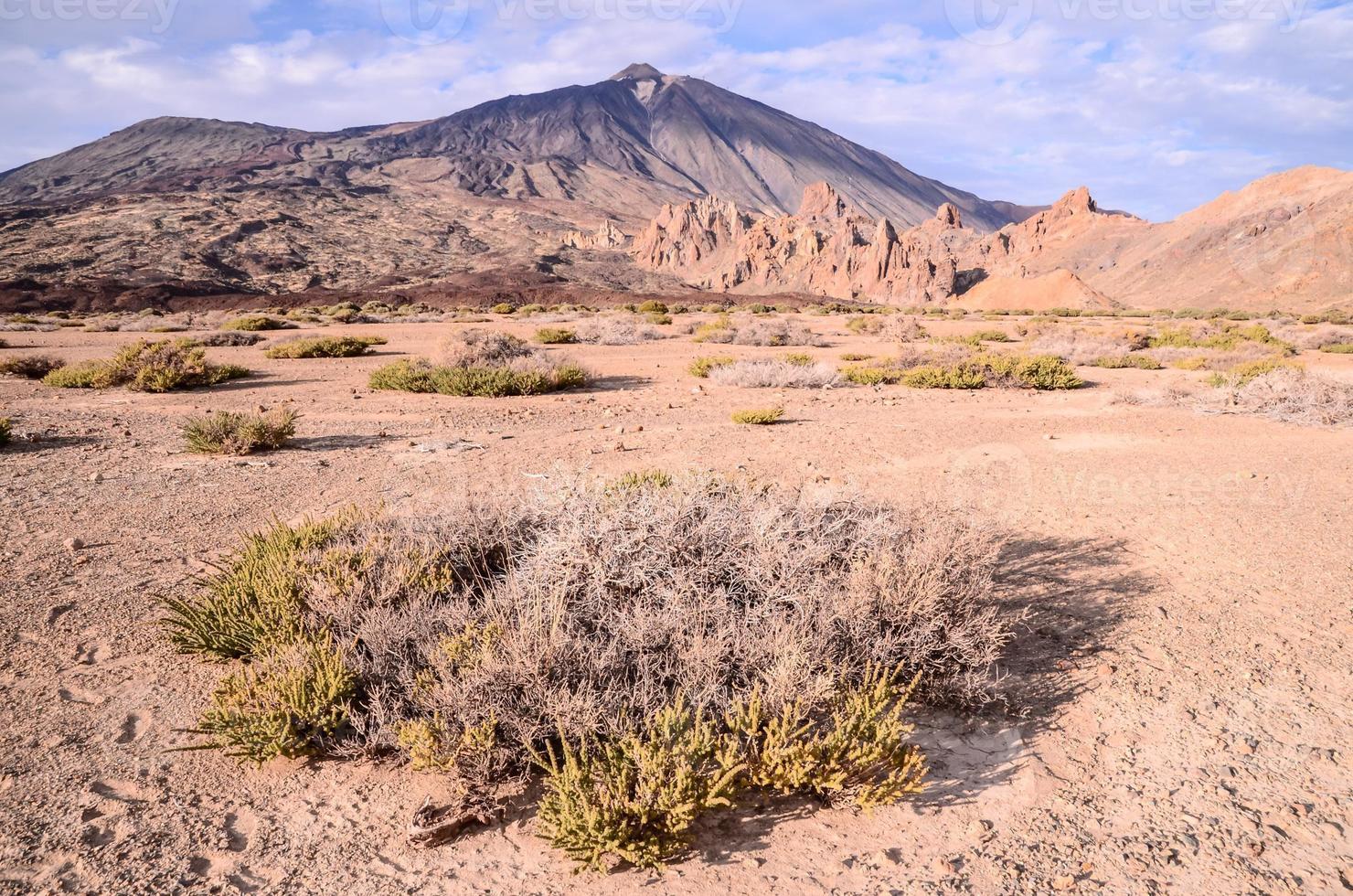 Scenic mountain landscape photo