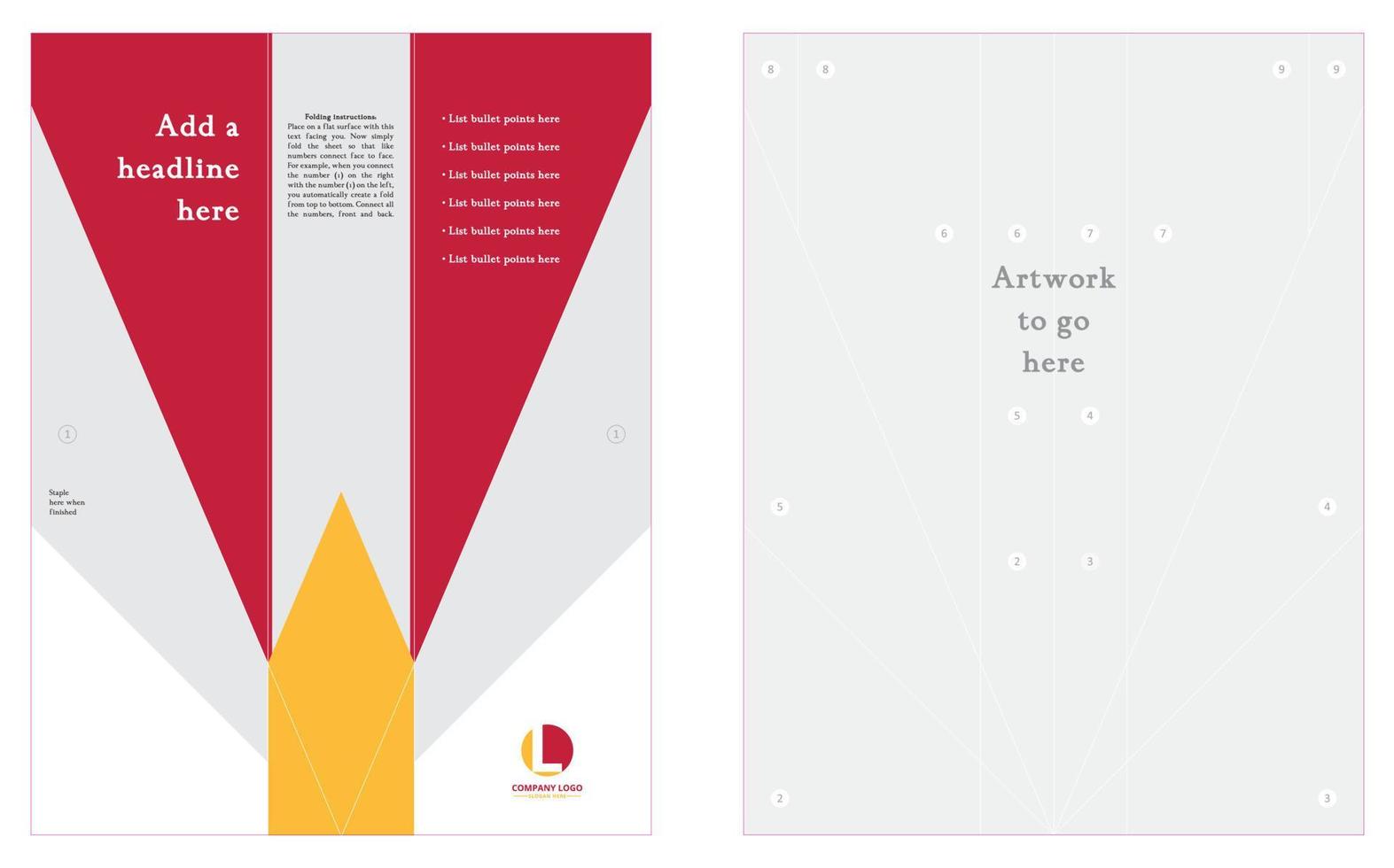 Paper Plane Flyer vector