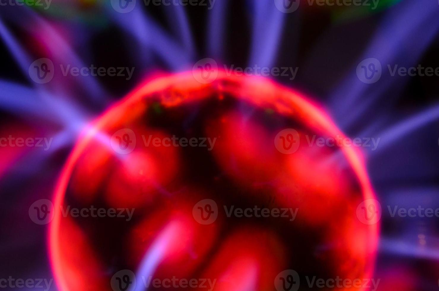 Colorful plasma ball photo