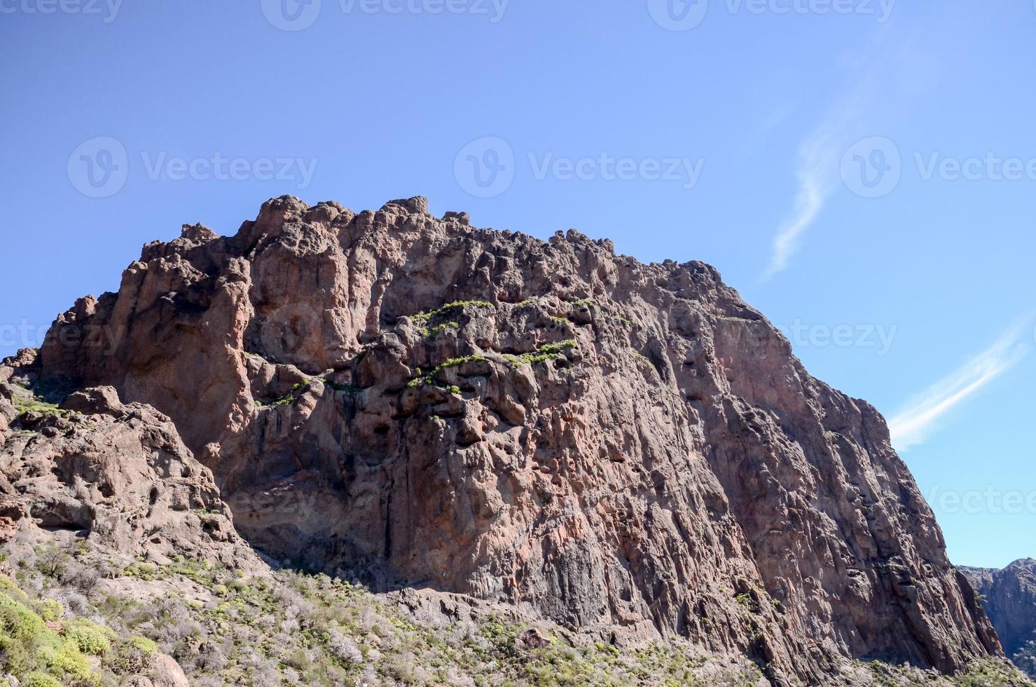 Scenic mountain landscape photo