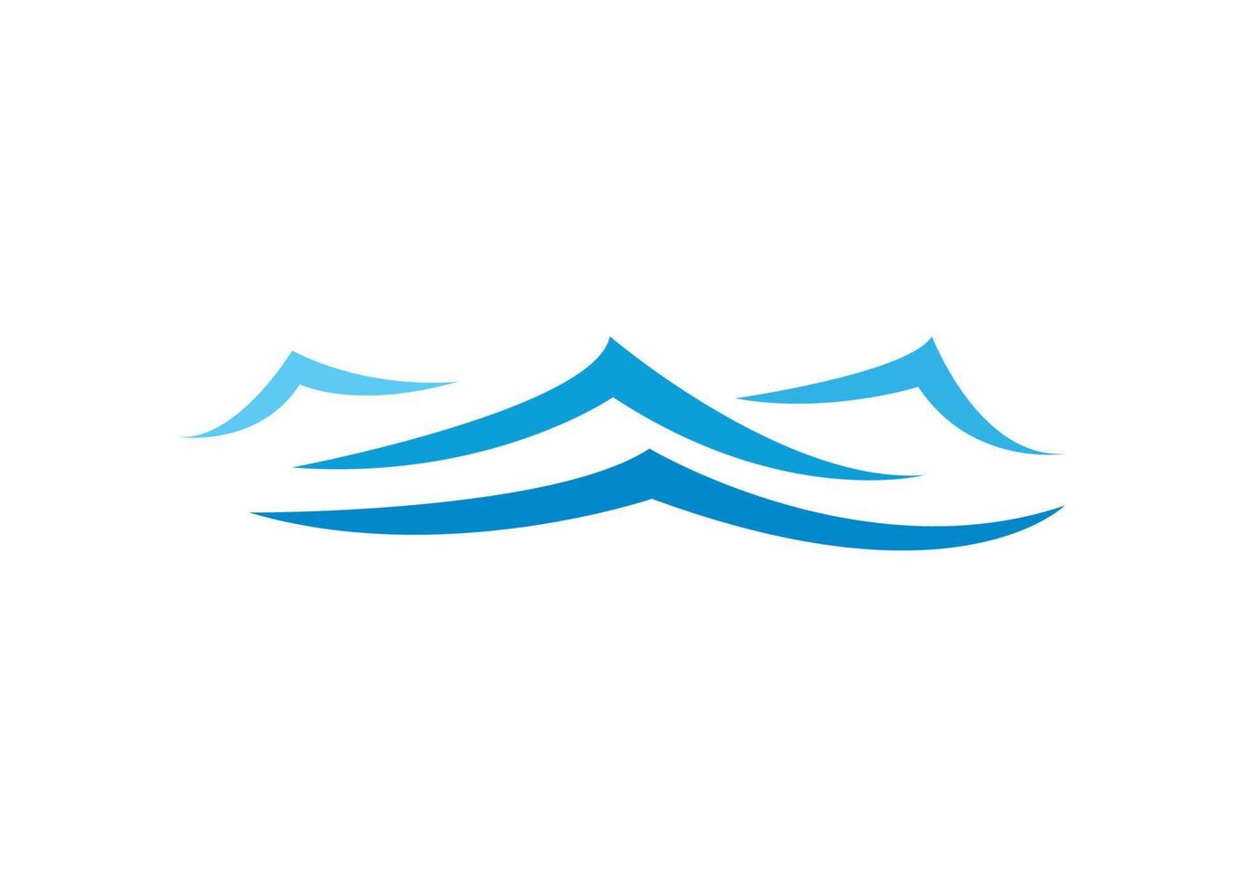 Wave flowing flat icon isolated on white background vector
