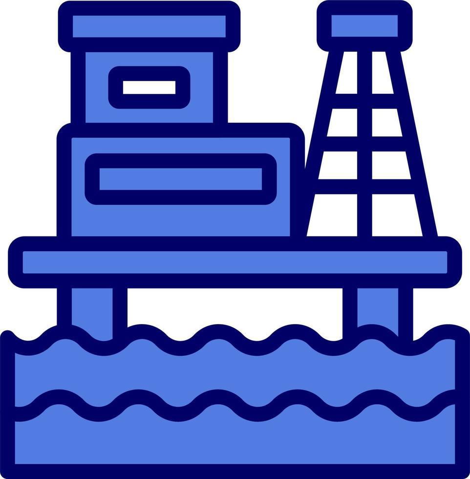 Oil Rig Vector Icon