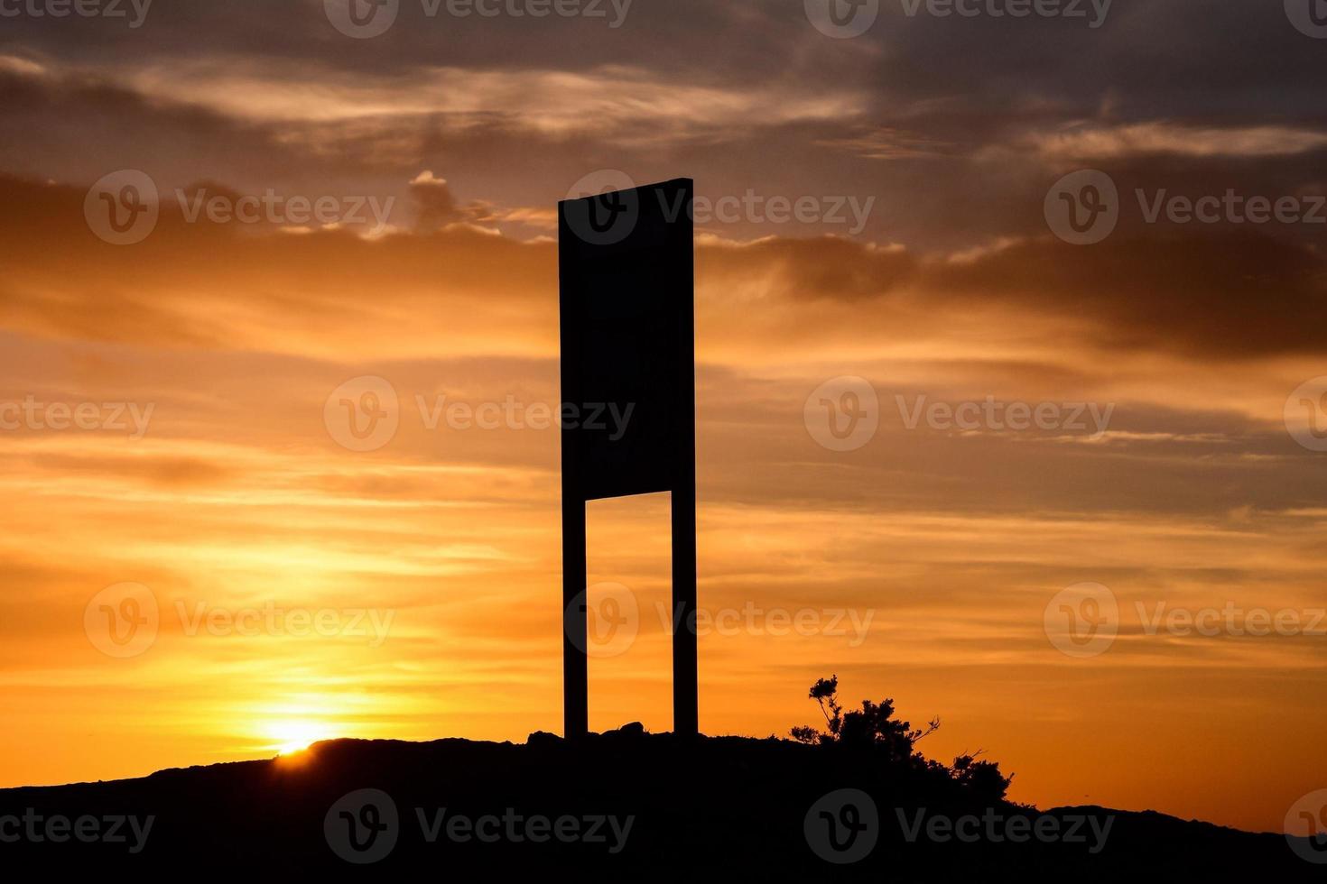 Colourful sky at sunset photo