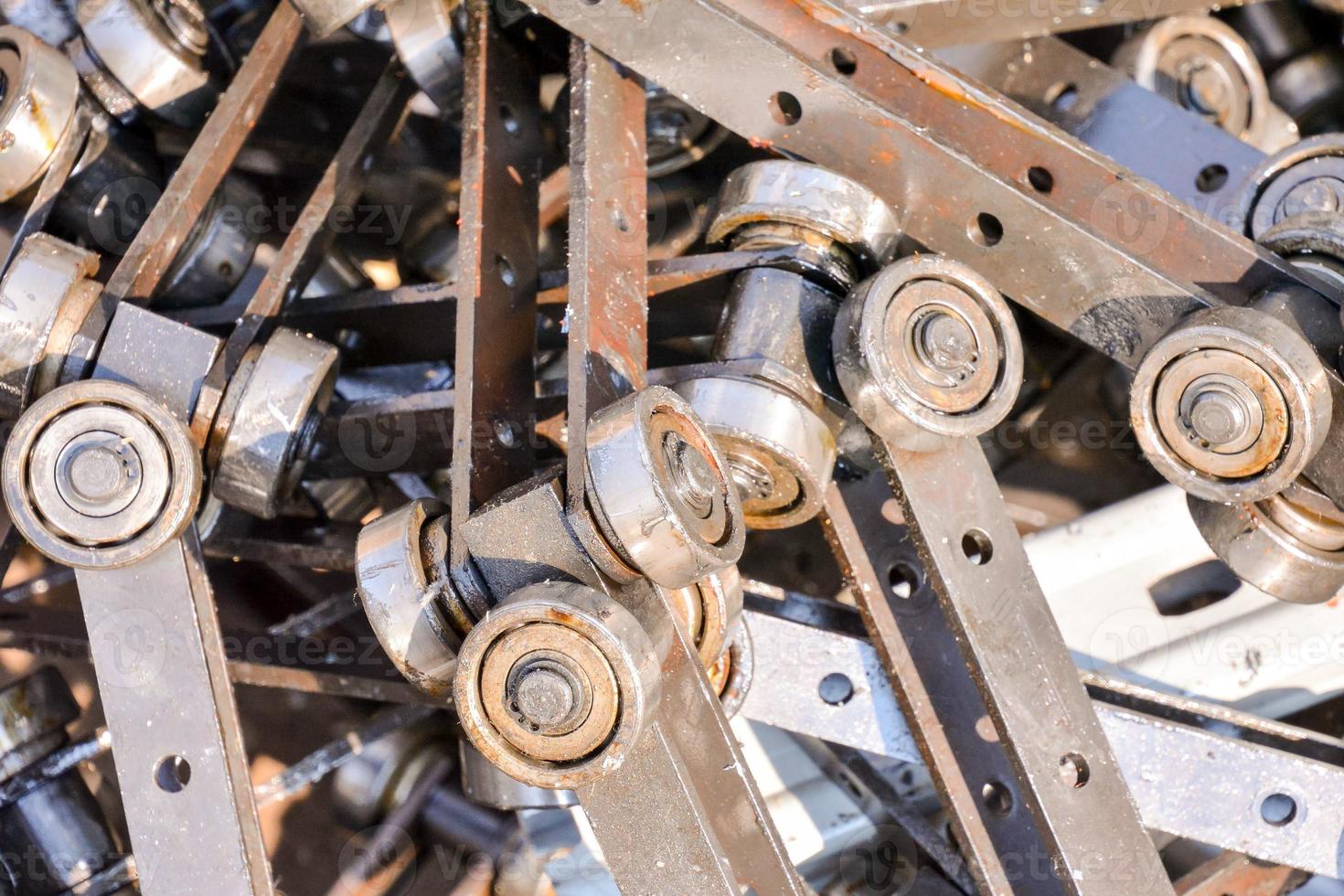 Pile of metal scrap photo
