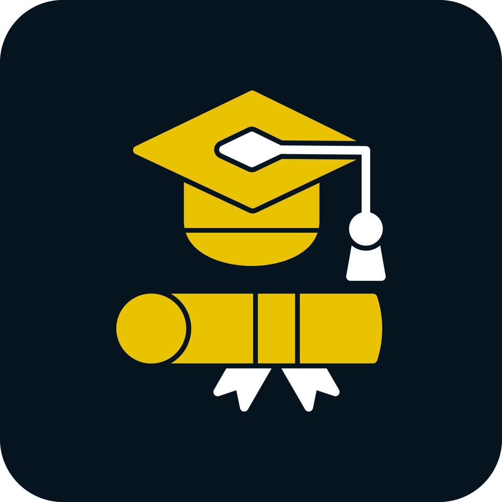 diseño de icono de vector de toga de graduación