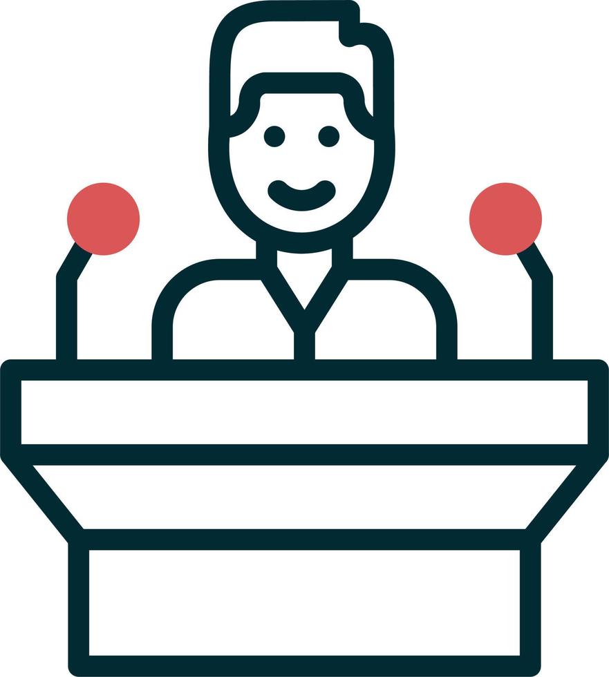 Public Speaking Vector Icon