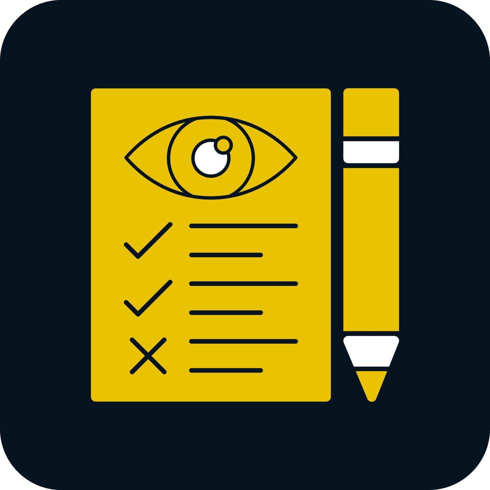 Eye Test Vector Icon Design