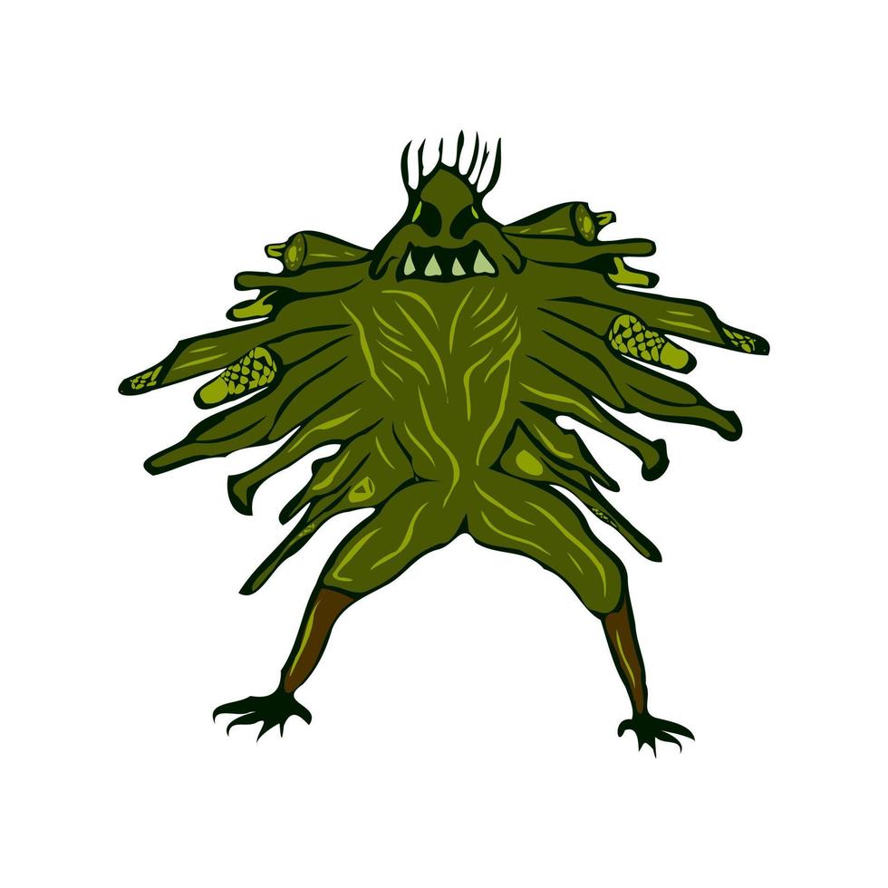 Ghost with a lot of gun vector