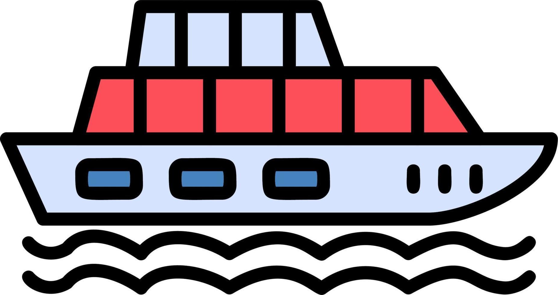 Cruise Ship Vector Icon