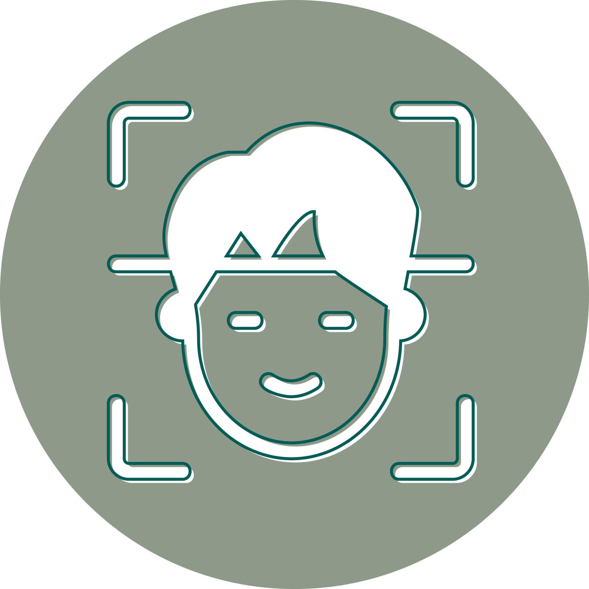 Face Recognition Vector Icon 20988772 Vector Art at Vecteezy