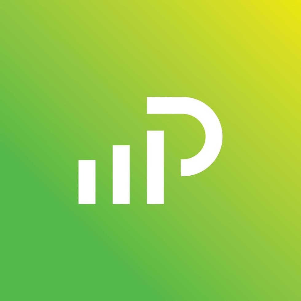Letter P Investment Logo vector