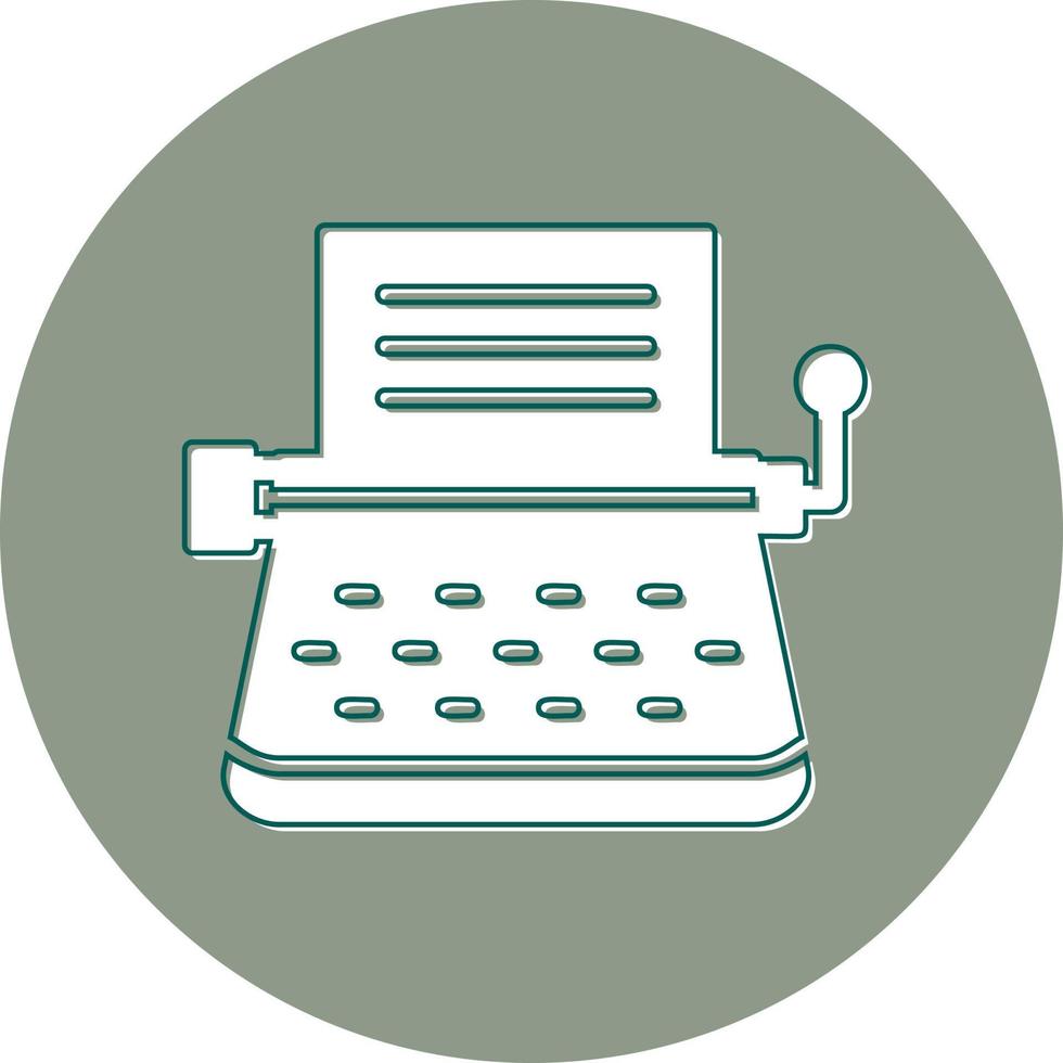Typewriter Vector Icon
