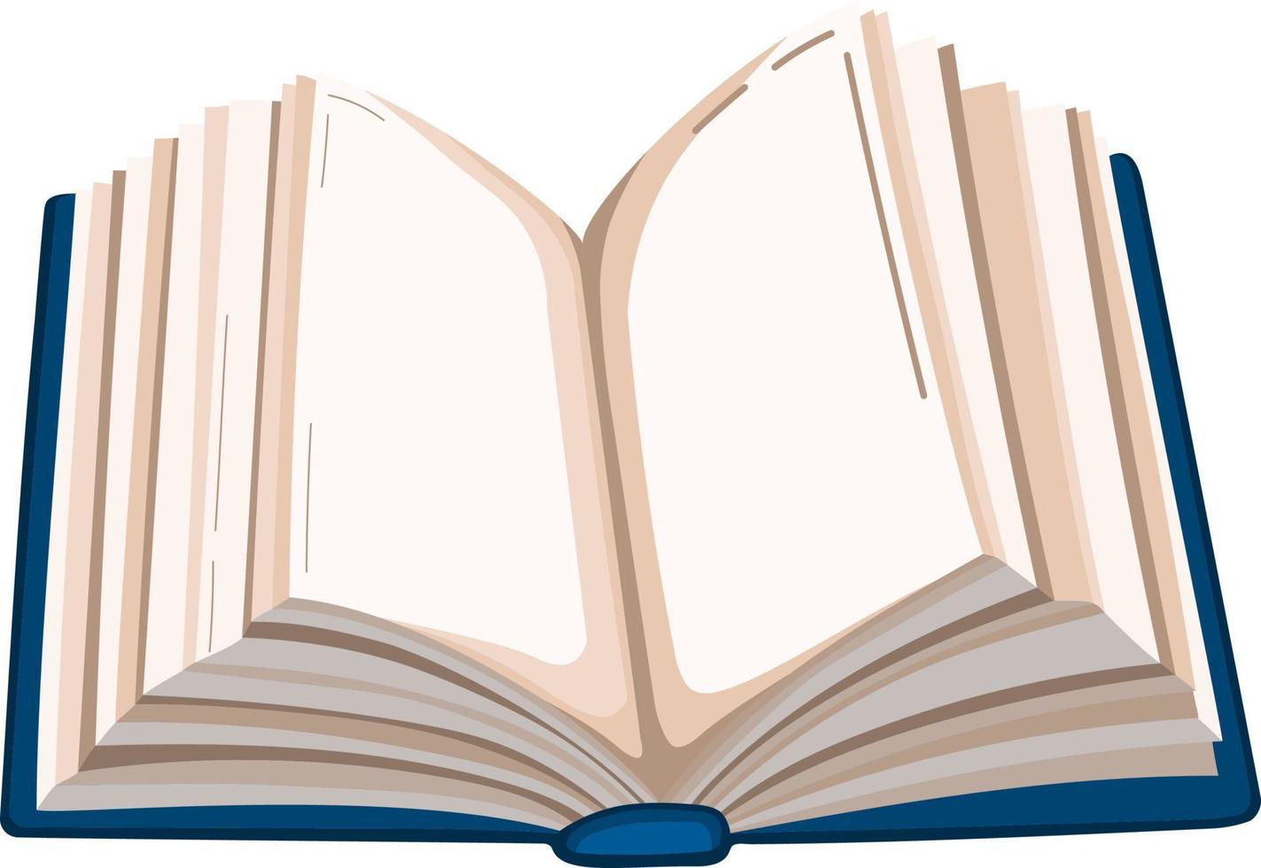 Open book in flat design style. Literature for reading and education. Vector. vector