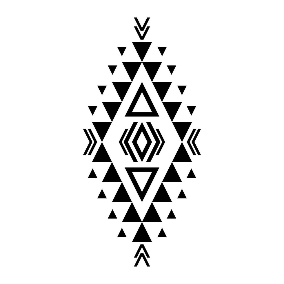 Geometric ethnic pattern art. American, Mexican style. Background Aztec tribal ornament. Design for fabric, clothing, textile, logo, symbol. vector