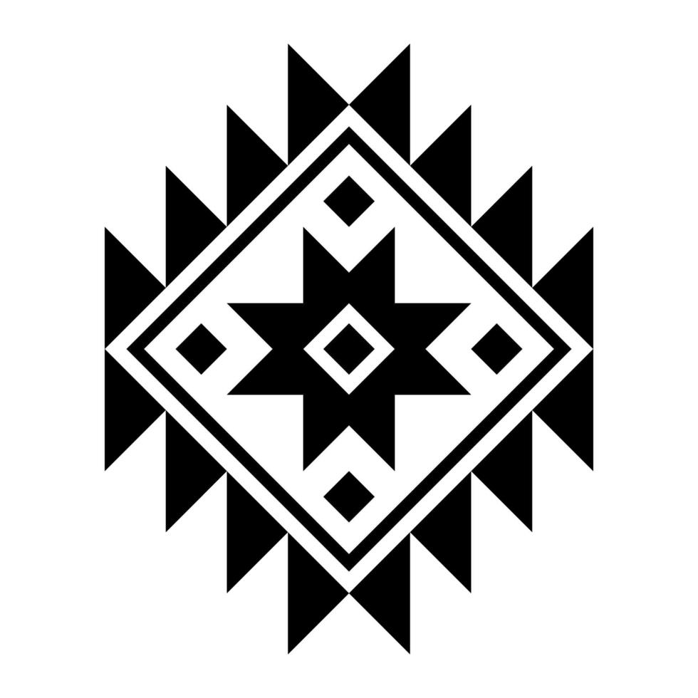Geometric ethnic pattern art. American, Mexican style. Background Aztec tribal ornament. Design for fabric, clothing, textile, logo, symbol. vector