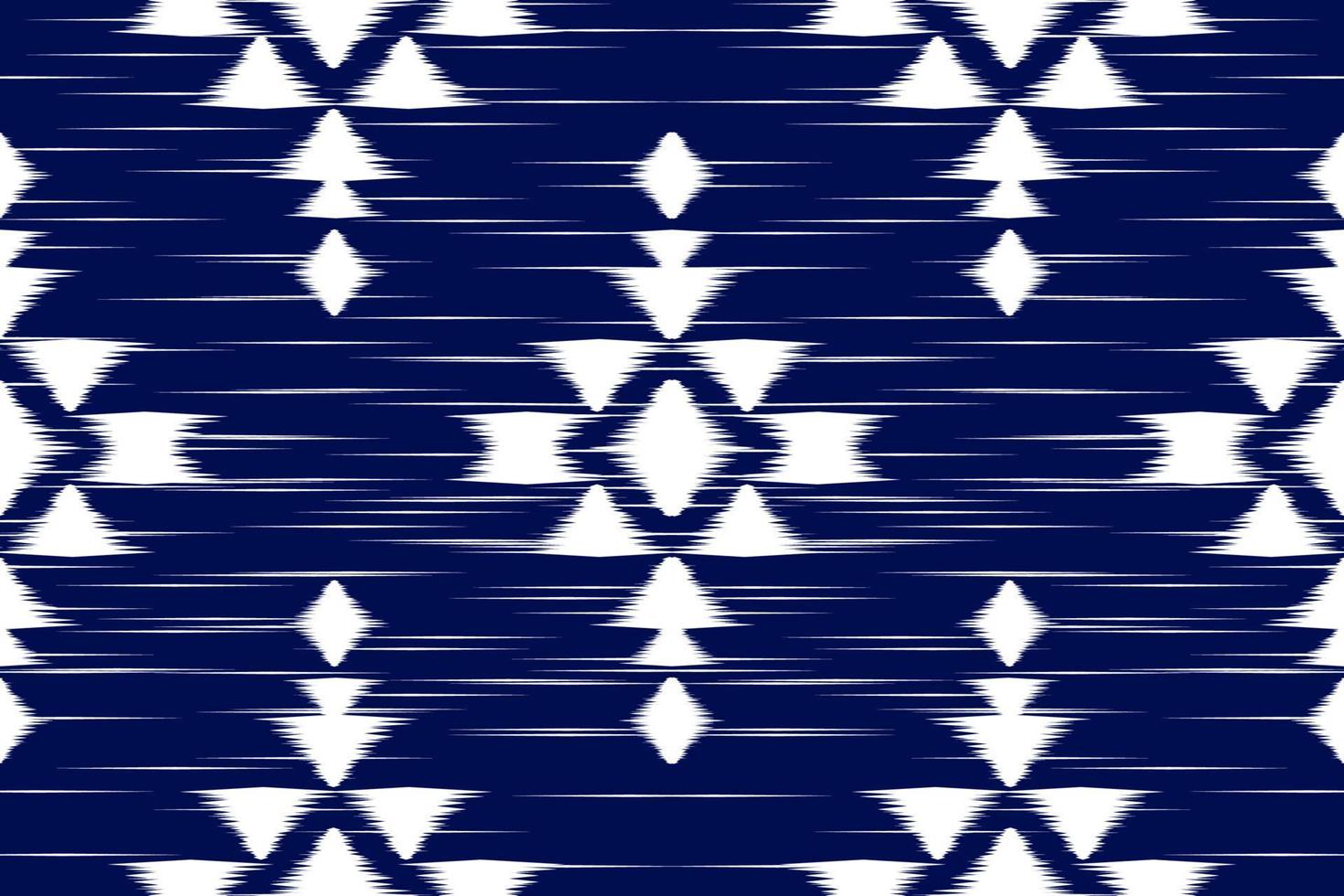 Fabric ikat pattern art. Geometric ethnic seamless pattern traditional. American, Mexican style. vector