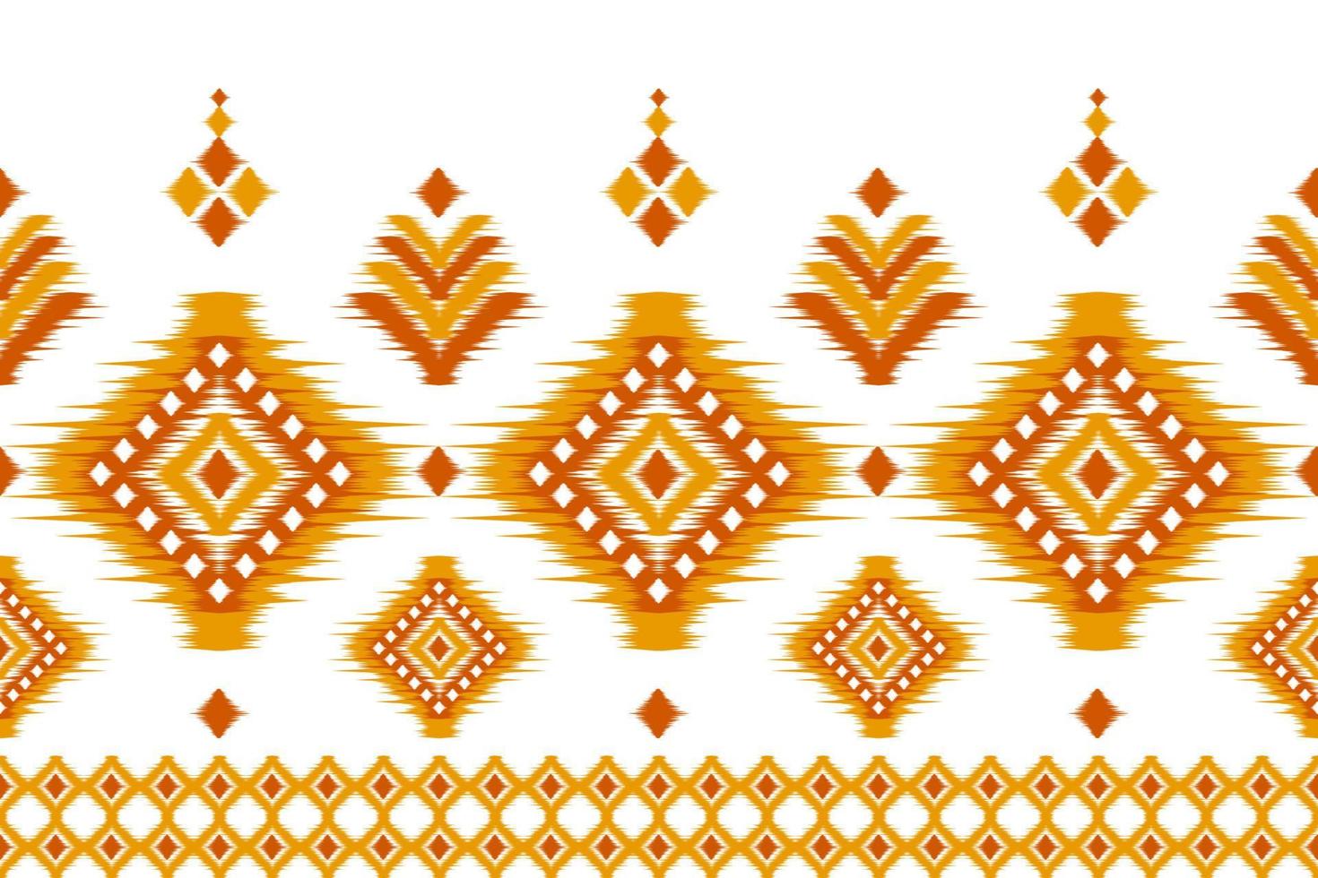 Ethnic ikat seamless pattern in tribal. Aztec geometric ethnic ornament print. Ikat pattern style. vector