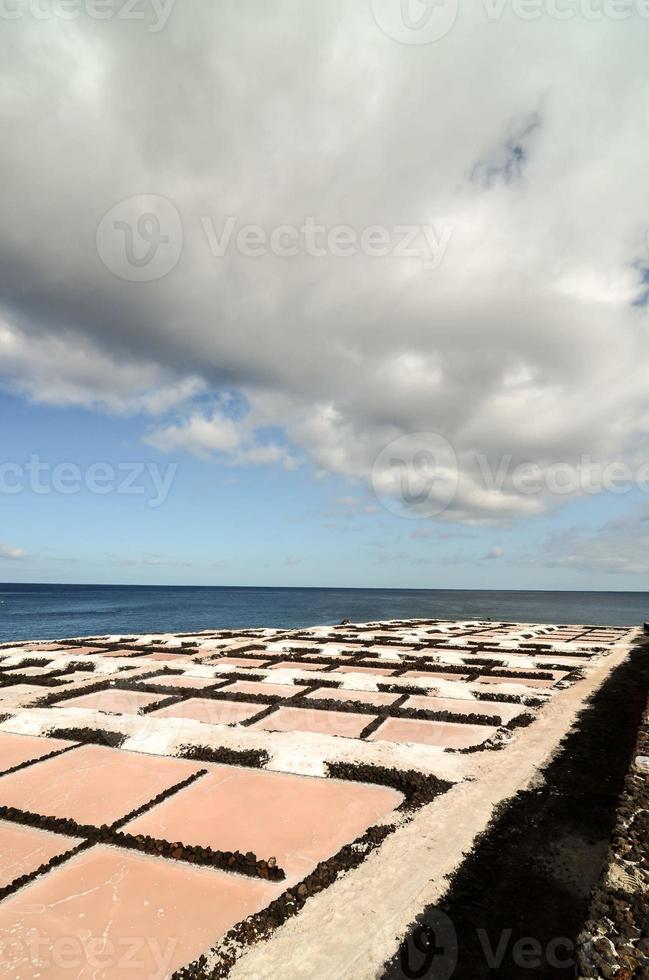 Salt ponds in Spain photo