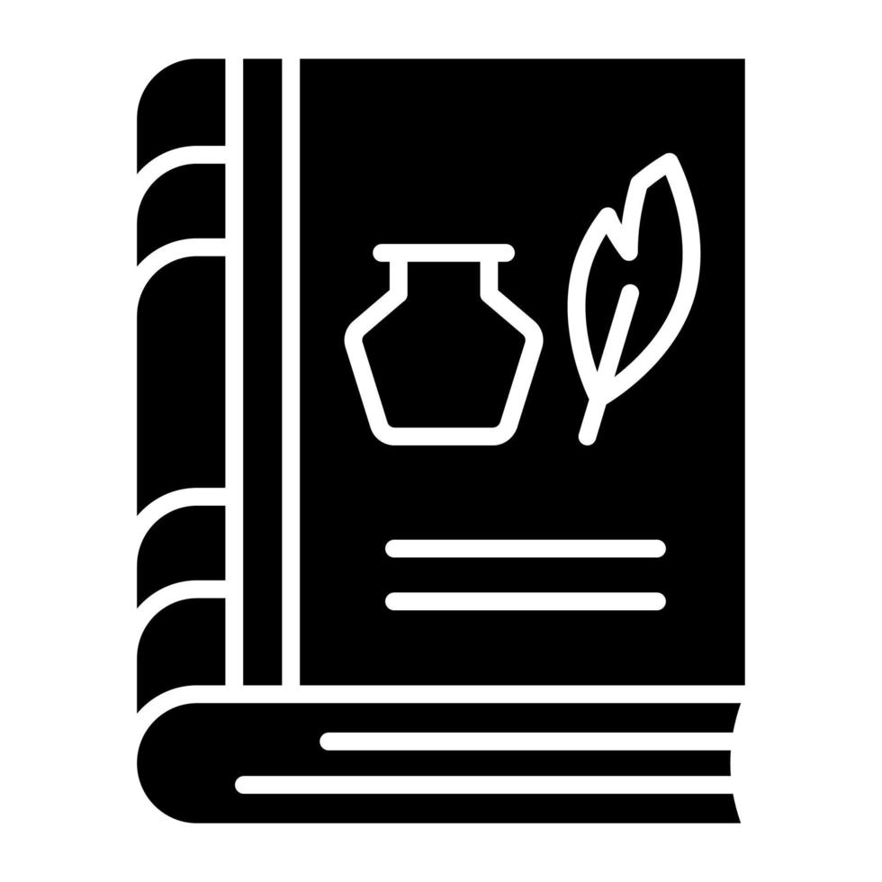 Beautiful vector design of history book, premium icon