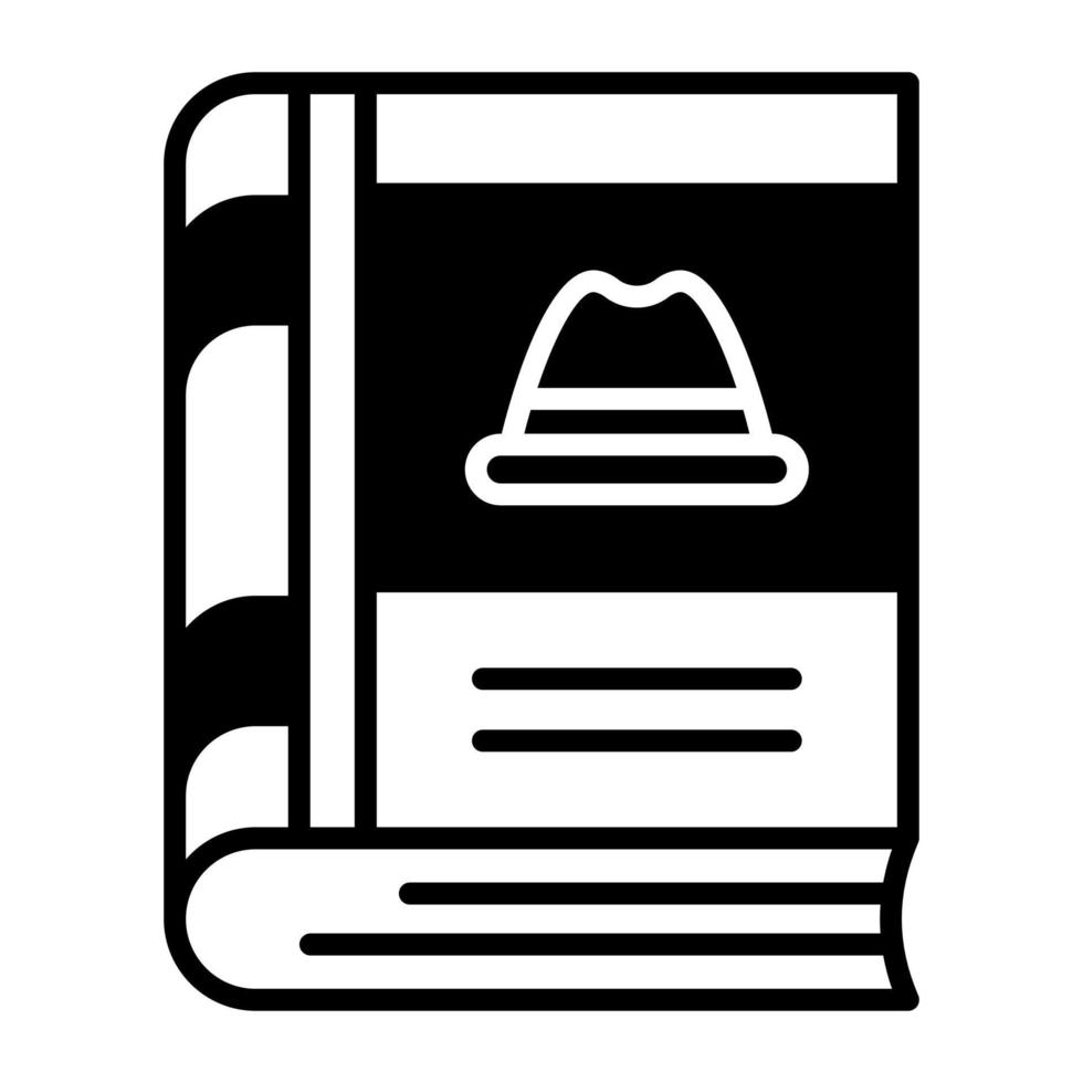 Hat on book vector design of literature book in modern style 20989681