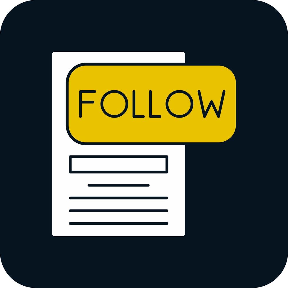Follow Vector Icon Design