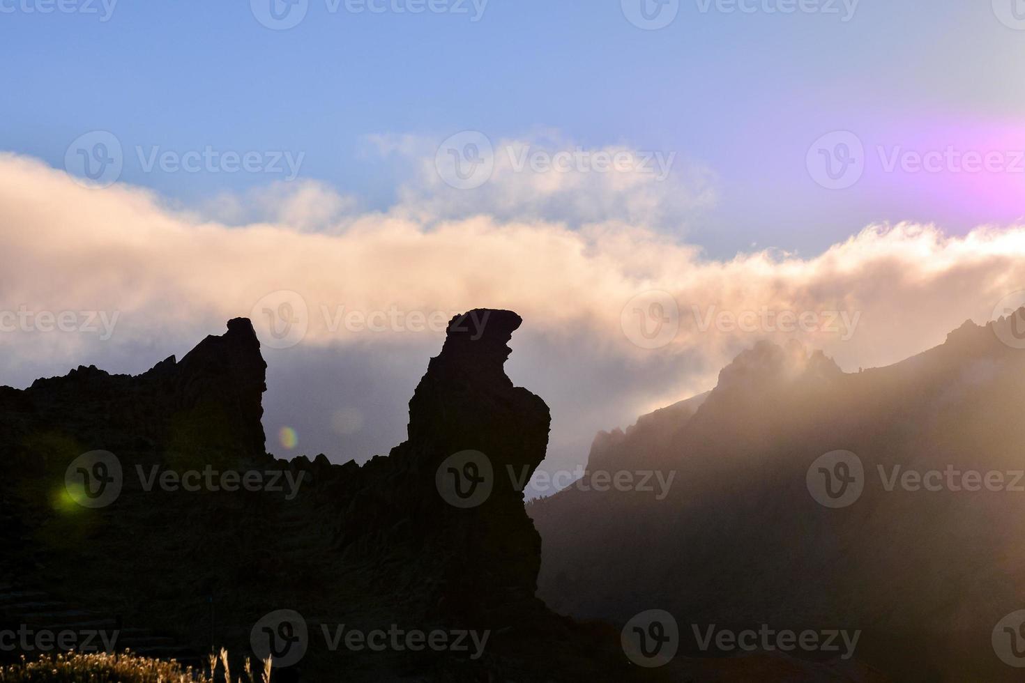 Scenic mountain landscape photo